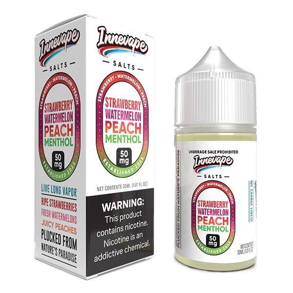 Innevape Salts eLiquid - Strawberry Watermelon Peach Menthol