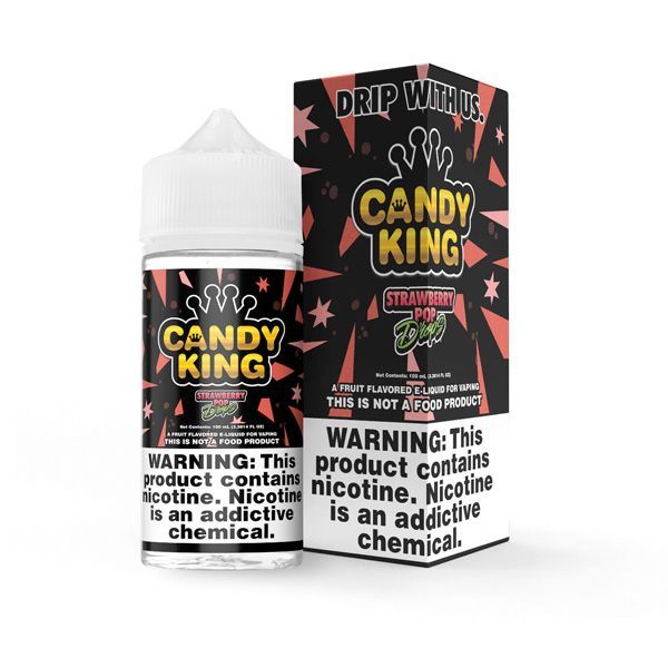Candy King - Strawberry Pop Drops - 100mL
