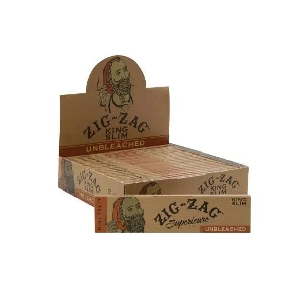 Zig Zag King Slim Size Unbleached Papers