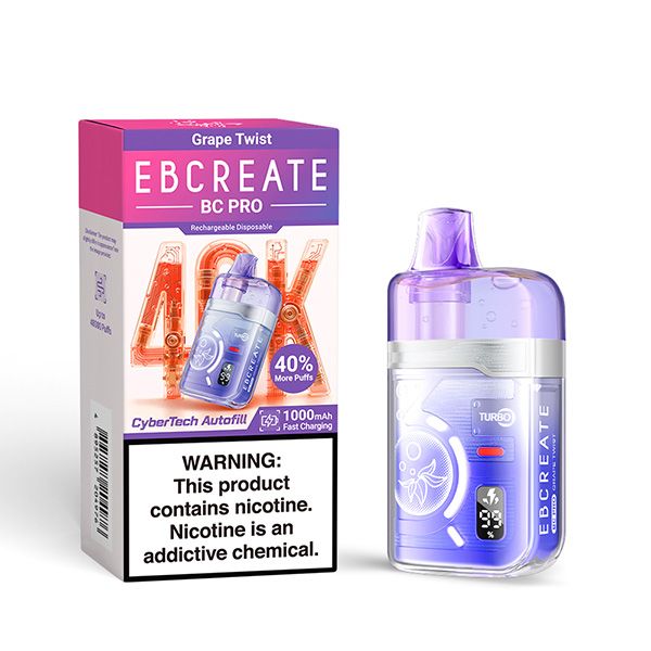 EBCreate BC Pro 40K Disposable Wholesale Vaping Supply EBCreate BC Pro 40K Disposable Wholesale Vaping Supply