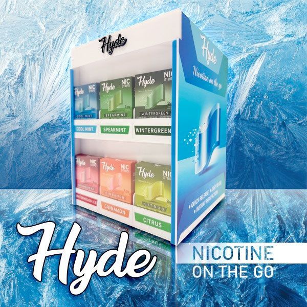 Hyde Nic Strips Display Prefilled - 30 Count