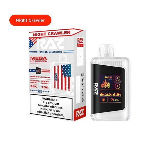 RAZ DC25000 Freedom Edition Disposable - 1 Pack Wholesale Vaping Supply RAZ DC25000 Freedom Edition Disposable - 1 Pack Wholesale Vaping Supply