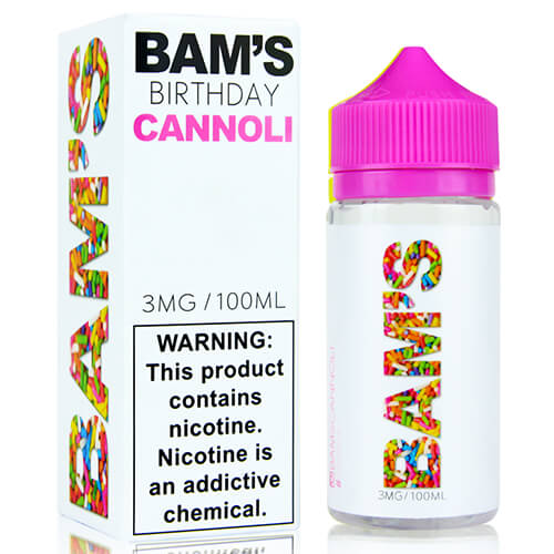 Bam's Cannoli eLiquid - 100mL  Wholesale Vaping Supply