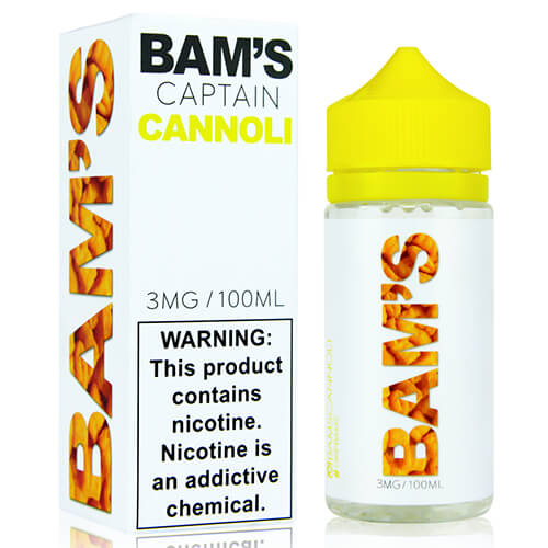 Bam's Cannoli - Captain Cannoli - 100mL Wholesale Vaping Supply Bam's Cannoli - Captain Cannoli - 100mL Wholesale Vaping Supply
