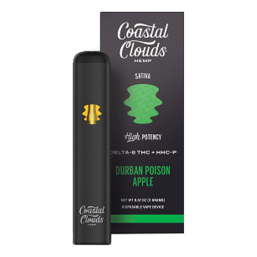 Coastal Clouds - Delta 8 Disposable - Double Poison Apple (5 Pack)