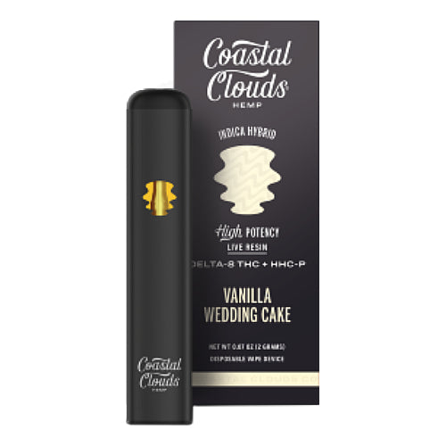 Coastal Clouds - Delta 8 Disposable - Vanilla Wedding Cake (5 Pack)