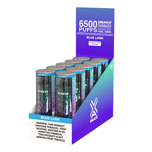 VaporLax Draco - Disposable Vape Device - Blue Lush (10 Pack)