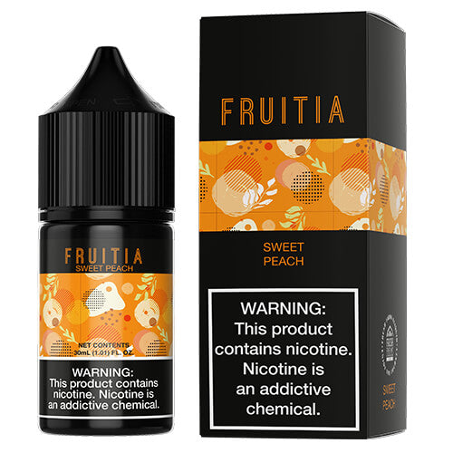 Fruitia eJuice Synthetic SALTS - Sweet Peach Soda - 30ml