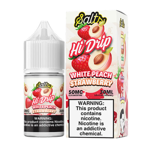 Hi Drip eJuice SALTS - White Peach Strawberry - 30ml