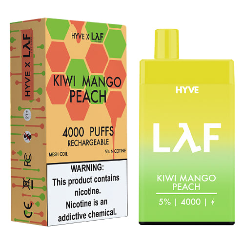 Hyve 4K NTN x Laf - Disposable Vape Device - Kiwi Mango Peach (5 Pack)