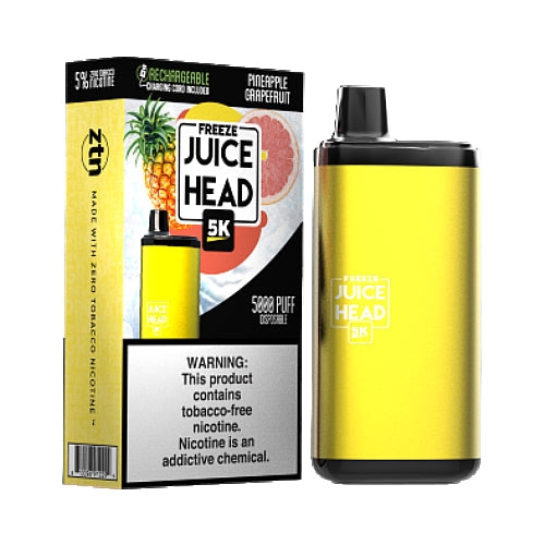 Juice Head 5K Freeze ZTN - Disposable Vape Device - Pineapple Grapefruit - 10 Pack