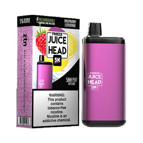 Juice Head 5K Freeze ZTN - Disposable Vape Device - Raspberry Lemonade - 10 Pack