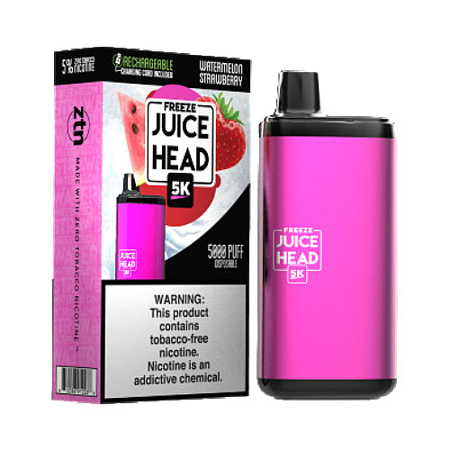 Juice Head 5K Freeze ZTN - Disposable Vape Device - Watermelon Strawberry - 10 Pack