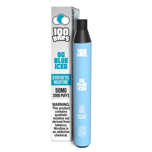 Keep It 100 Bar Synth - Disposable Vape Device - OG Blue Iced - 10 Pack