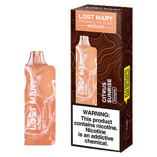Lost Mary OS5000 - Disposable Vape Device - Citrus Sunrise - 5 Pack
