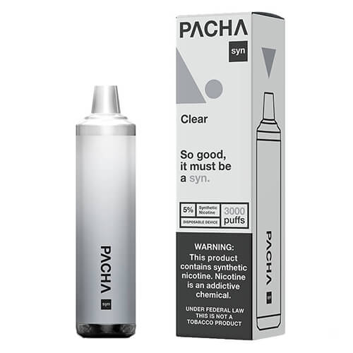 Pacha SYN - Disposable Vape Device - Clear - 10 Pack Wholesale Vaping Supply Pacha SYN - Disposable Vape Device - Clear - 10 Pack Wholesale Vaping Supply