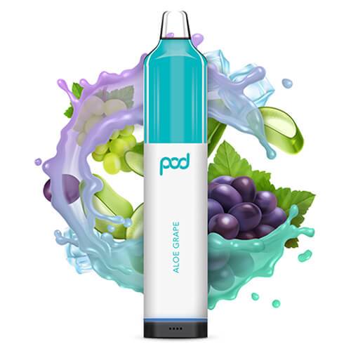 Pod Mesh - Disposable Vape Device - Aloe Grape  - 10 Pack