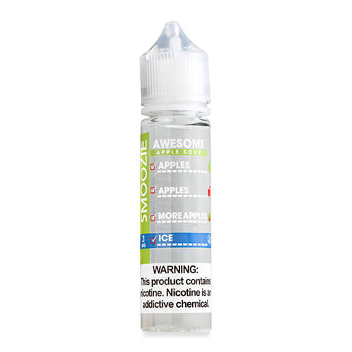 Smoozie Synthetic E-Liquid - Awesome Apple Sour ICE - 60ml