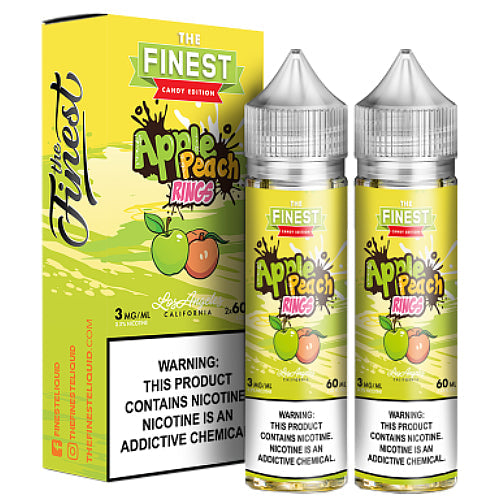 The Finest E-Liquid Synthetic - Apple Peach Sour Rings Menthol - 2x60ml