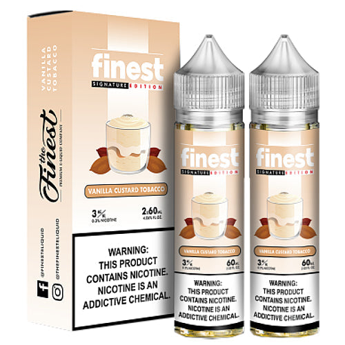 The Finest E-Liquid Synthetic - Vanilla Custard Tobacco - Twin Pack   Wholesale Vaping Supply