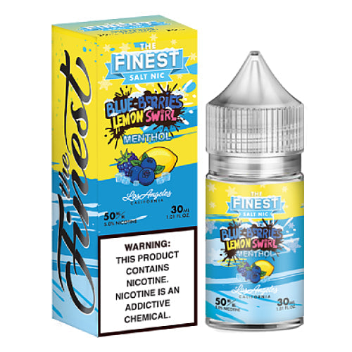 The Finest E-Liquid Synthetic SALTS - Blue-Berries Lemon Swirl Menthol - 30ml