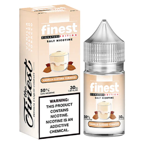 The Finest E-Liquid Synthetic SALTS - Vanilla Custard Tobacco - 30ml