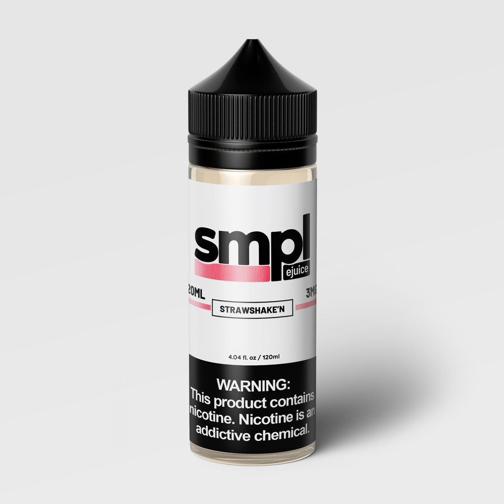 SMPL, Straw Shake'N, 120ml, Tobacco Free
