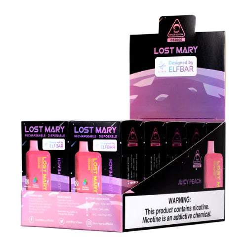 Lost Mary OS5000 - Disposable Vape Device - Juicy Peach - 10 Pack