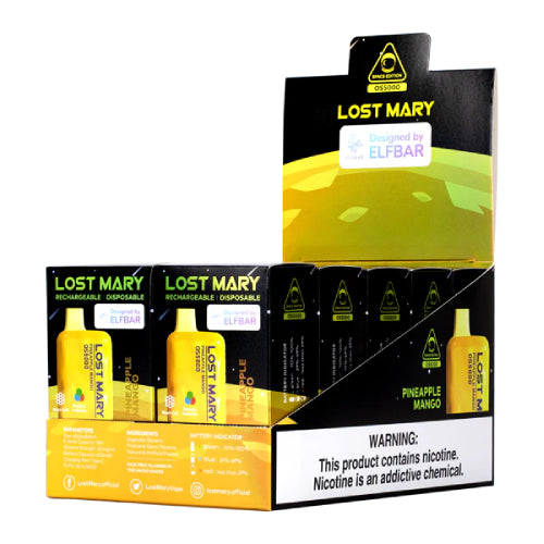 Lost Mary OS5000 - Disposable Vape Device - Pineapple Mango - 10 Pack