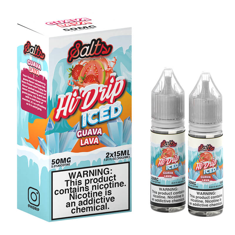Hi-Drip Salt Twin Pack - Iced Guava Lava Salt - 2x15mL