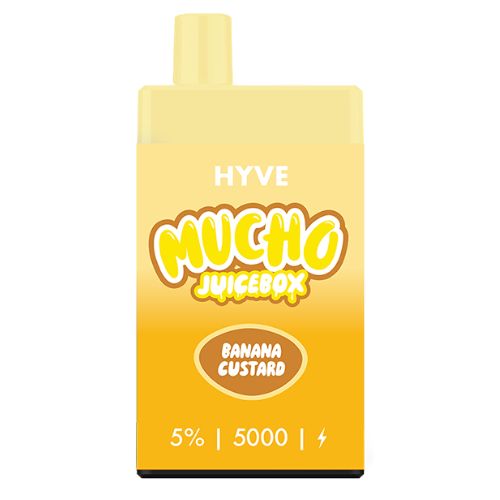 Hyve 5K x MUCHO JuiceBox - Disposable Vape Device - Banana Custard (5 Pack)