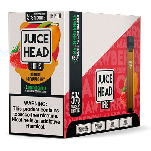 Juice Head Bars TobaccoFree Disposable Vape Device Case of Mango