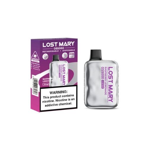 Lost Mary OS5000 Luster Edition - Disposable Vape Device - Raspberry Lemonade - 10 Pack