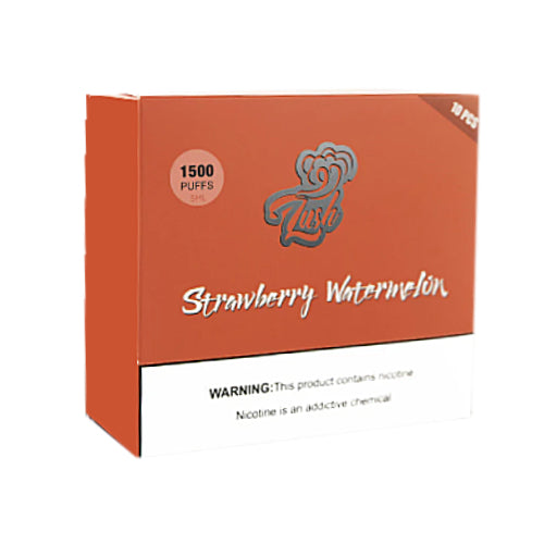 Lush 1500 - Disposable Vape Device - Strawberry Watermelon - 10 Pack