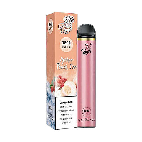 Lush 1500 - Disposable Vape Device - Lychee Peach Ice - 10 Pack