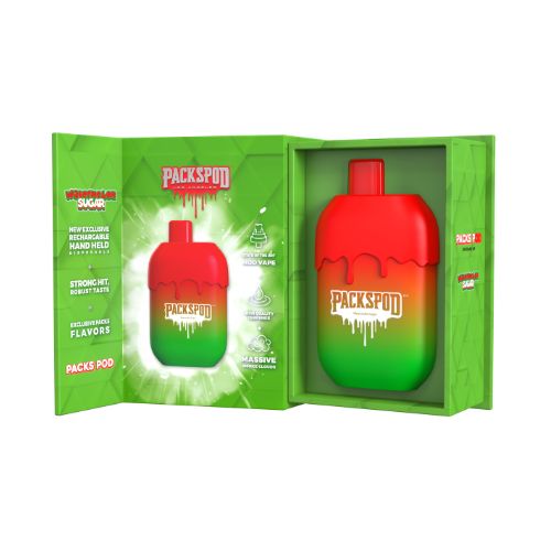 Packwood Packspod 5000 - Disposable Vape Device - Watermelon Sugar (5 Pack)