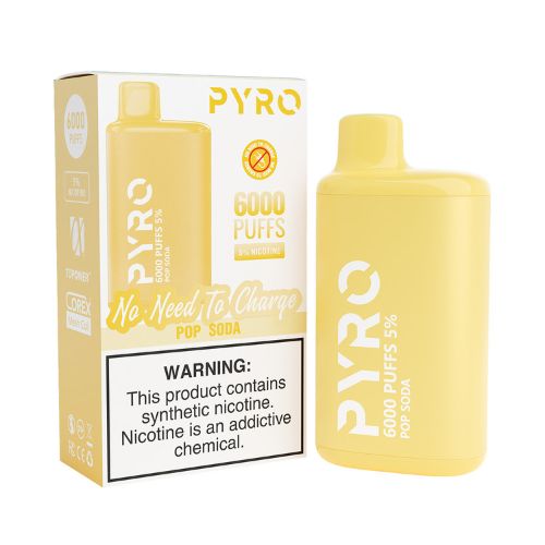 Pyro 6000 - Disposable Vape Device - Pop Soda (10 Pack)