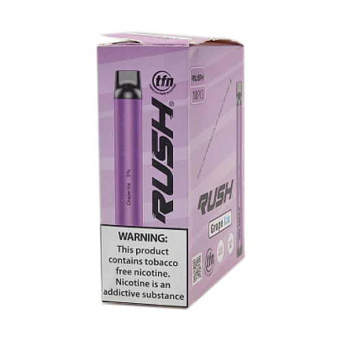 Rush NTN - Disposable Vape Device - Grape Ice - 10 Pack