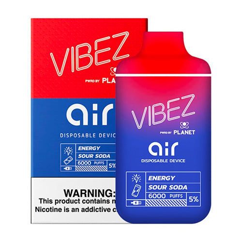 Vibez Air 6K - Disposable Vape Device - Energy Sour Soda (10 Pack)