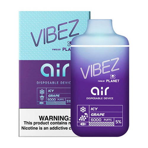 Vibez Air 6K - Disposable Vape Device - Icy Grape (10 Pack)