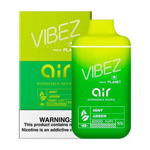 Vibez Air 6K - Disposable Vape Device - Mint Green (10 Pack)