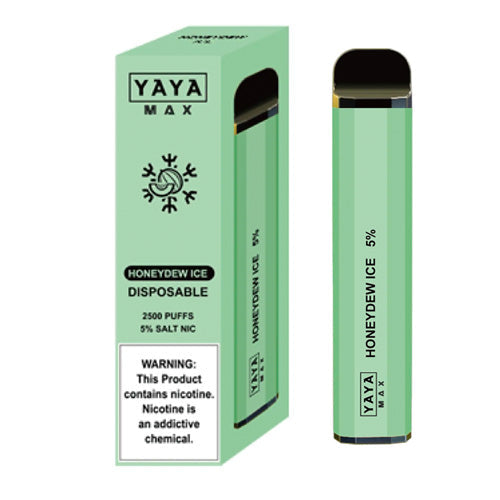 YAYA MAX 2500 NTN - Disposable Vape Device - Honeydew Ice - 10 Pack