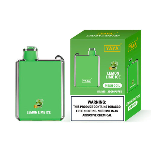 YAYA Square 3000 NTN - Disposable Vape Device - Lemon Lime Ice - 10 Pack