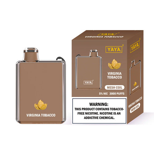 YAYA Square 3000 NTN - Disposable Vape Device - Virginia Tobacco - 10 Pack